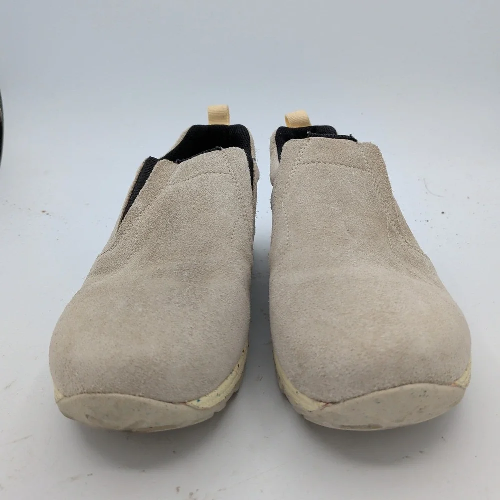 Merrell Jungle Moc Beige Suede Slip On Walking Shoes MK265358 Mens 5M Womens 6